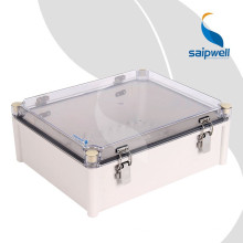 El recinto electrónico del ABS de la cubierta transparente de alta calidad de Saipwell del fabricante con la bisagra 340 * 280 * 130MM